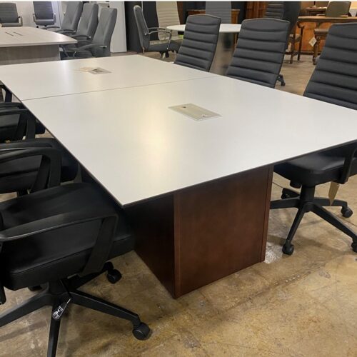 Use White Conference Table at Front Desk Office Furniture