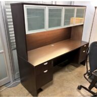 ULDC 20 Espresso Desk Credenza Set c