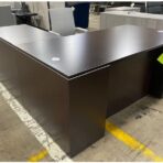 ULL17 Espresso L Shaped Desk