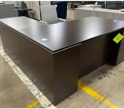 ULL17 Espresso L Shaped Desk