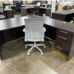 ULL17 Espresso L Shaped Desk