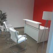 White Reception Desk