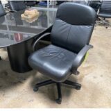 Black Leather Conference Room Chairs