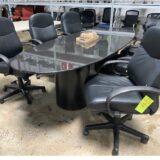 Black Leather Conference Room Chairs