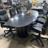 Black Leather Conference Room Chairs