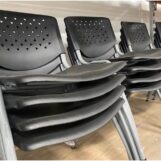 Used-Black Plastic Chair  USSC-C10