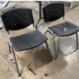 Used-Black Plastic Chair  USSC-C10