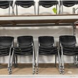 Used-Black Plastic Chair  USSC-C10