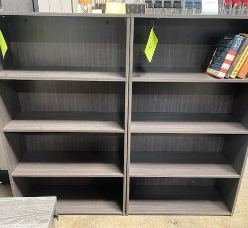 USED-GRAY BOOKCASES