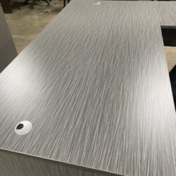 Used-Gray L Shape Desk/ULL15