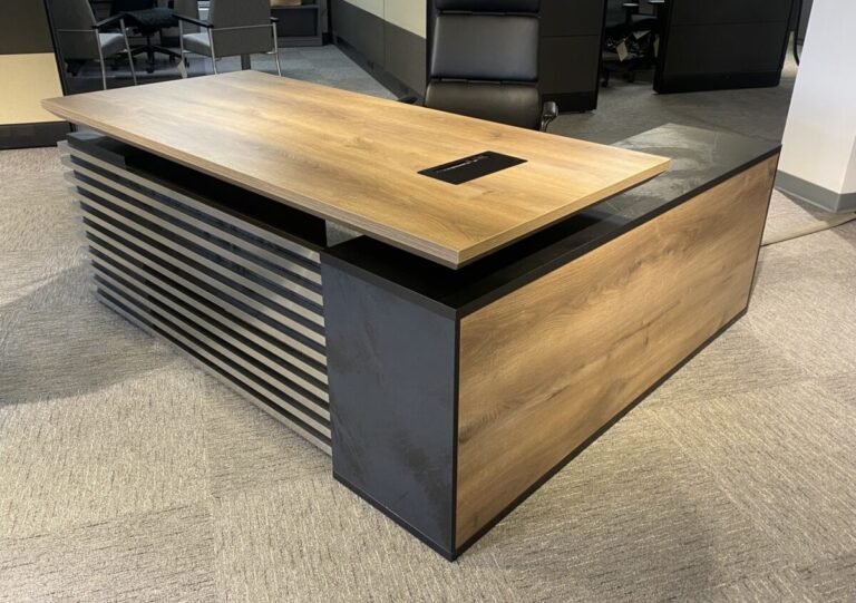 Modern Rustic Electric L Shape Desk