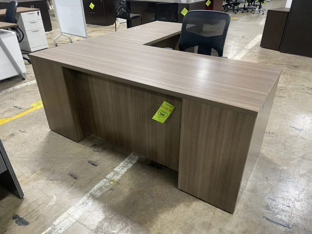 Used office desk Walnut L Shape 30x72