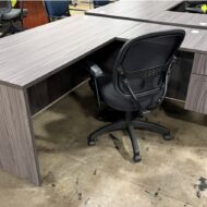 ULL15 Gray L Shape Desk
