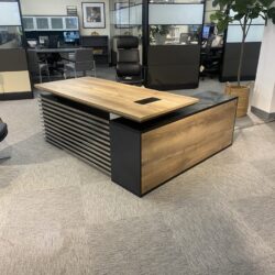Modern Rustic Electric L Shape Desk