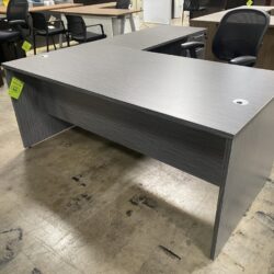 Used-Gray L Shape Desk/ULL15