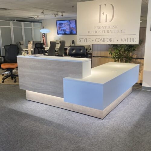 Inbox Series Reception Desk with LED Light | LO305