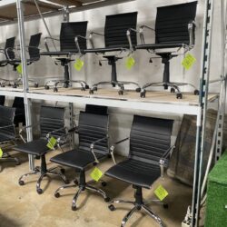 Black Vinyl Conference Room Chairs