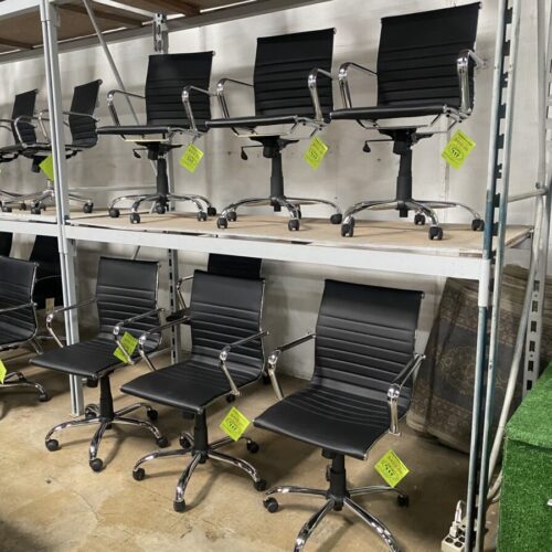 Black Vinyl Conference Room Chairs