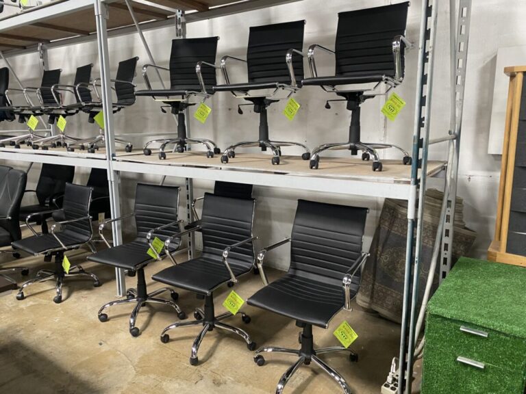 Black Vinyl Conference Room Chairs