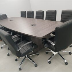 12ft Boat Shape Coastal Gray confernce table with Chairs $249ea