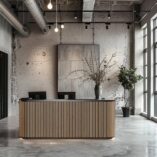 Curved Reception Desk c