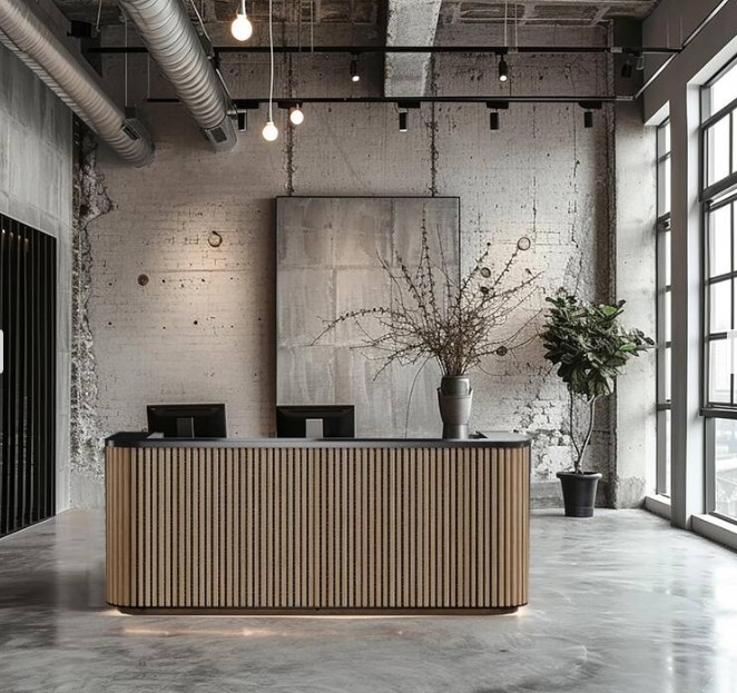 Curved Reception Desk c Curved Reception Desk c