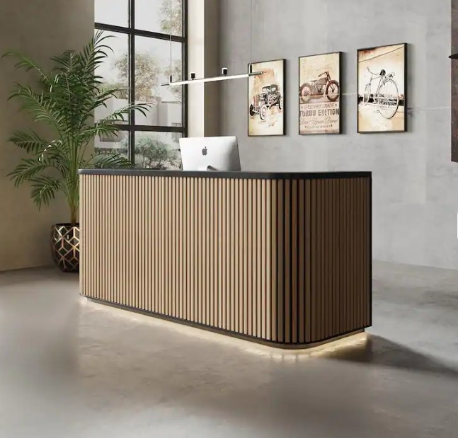 Curved Reception Desk d Curved Reception Desk d