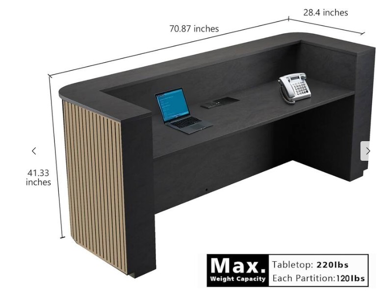 Curved Reception Desk e Curved Reception Desk e