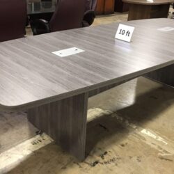 Gray 10ft Boat Shape Table a