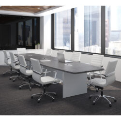 Gray Conference Table with white base (2022_11_22 17_04_38 UTC)