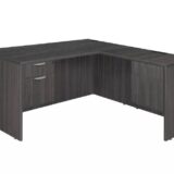 L shape with one file cabinet