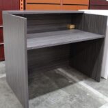 Reception Desk 4ft Gray finish a