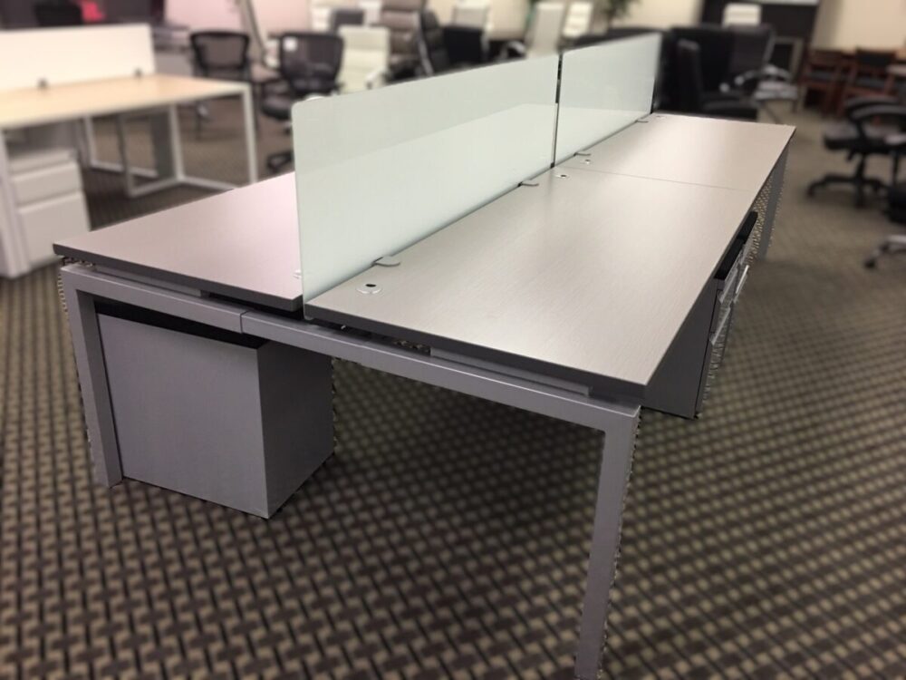 Benching with Glass privacy panels a