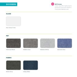 Divider panels options