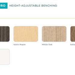 Laminate top finishes