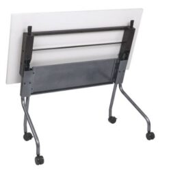 Training table Light gray tops with titanium metal base a